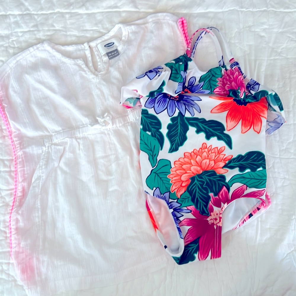 Old Navy 2T Swim and Cover-up